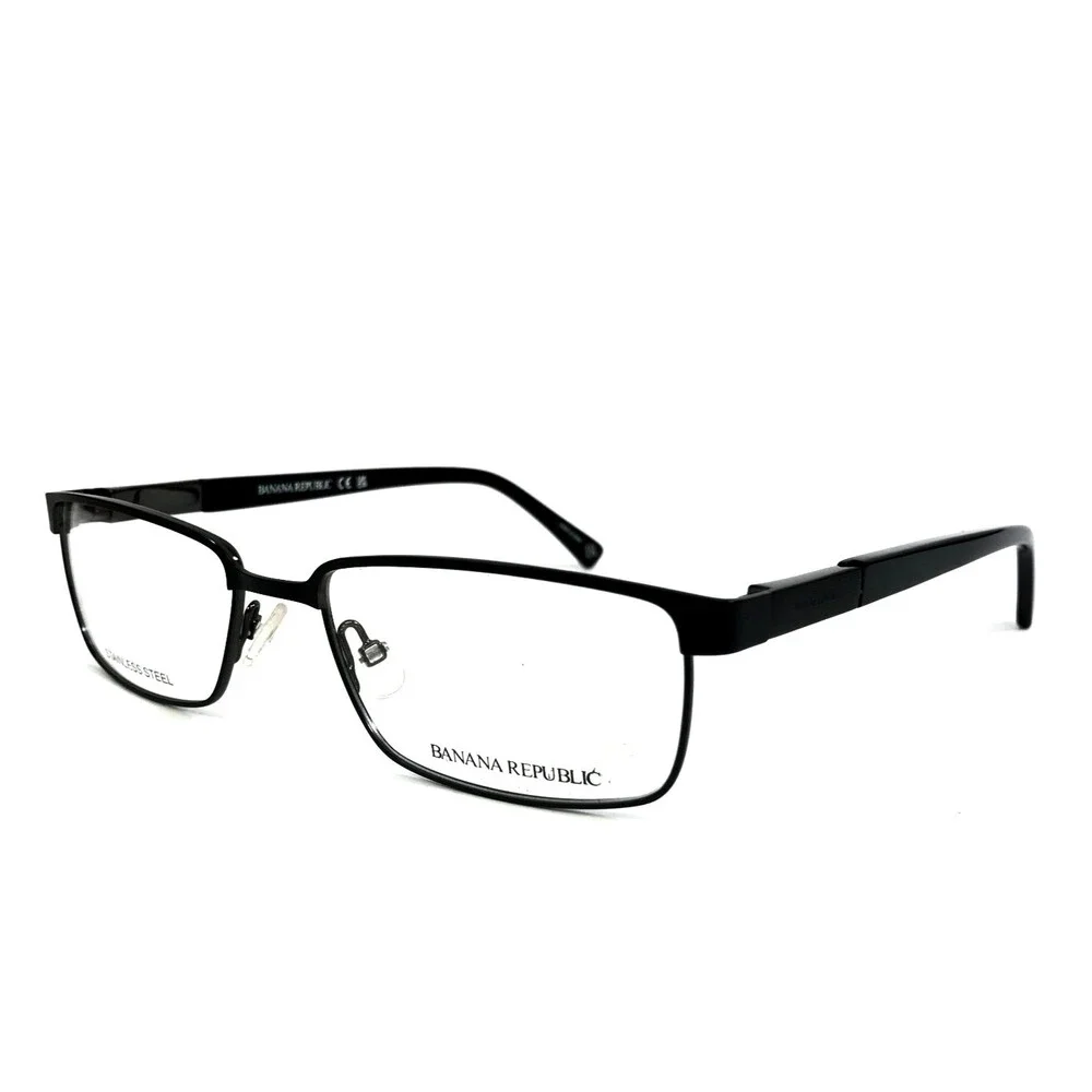 Banana Republic Eyeglasses Frames BR100 TI7 Ruthenium Matte Black 54-18-145